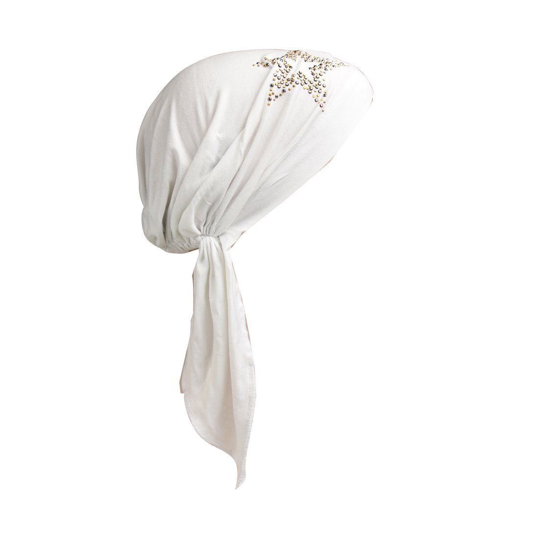 Kids Chemo Cap Pretied Head Scarf with Studded Star