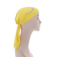 Load image into Gallery viewer, Kite Applique on Child&#39;s Pretied Head Scarf Cancer Cap