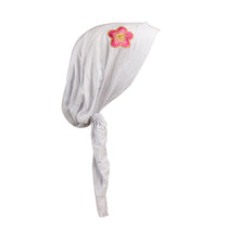 Load image into Gallery viewer, Pretied Headscarf Chemo Cap Modesty Scarf with Pink and Gold Flower