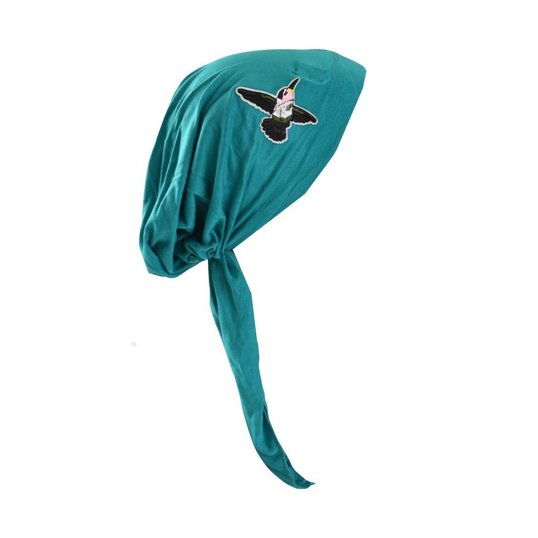 Pretied Headscarf Chemo Cap Modesty Scarf with Hummingbird