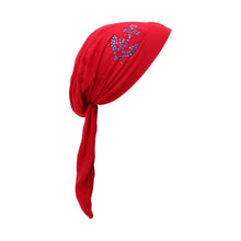 Load image into Gallery viewer, Pretied Head Scarf Modesty Chemo Cap with Large Anchor