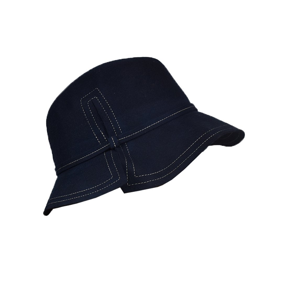 Landana Headscarves Ladies Vintage Wool Felt Derby Bowler Hat