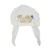 Load image into Gallery viewer, Sequin Pretty Applique on Child&#39;s Pretied Head Scarf Cancer Cap