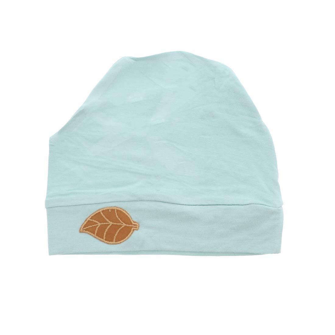 Womens Soft Sleep Cap Comfy Cancer Hat with Tan Leaf Applique