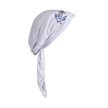 Load image into Gallery viewer, Pretied Head Scarf Modesty Chemo Cap with Large Anchor