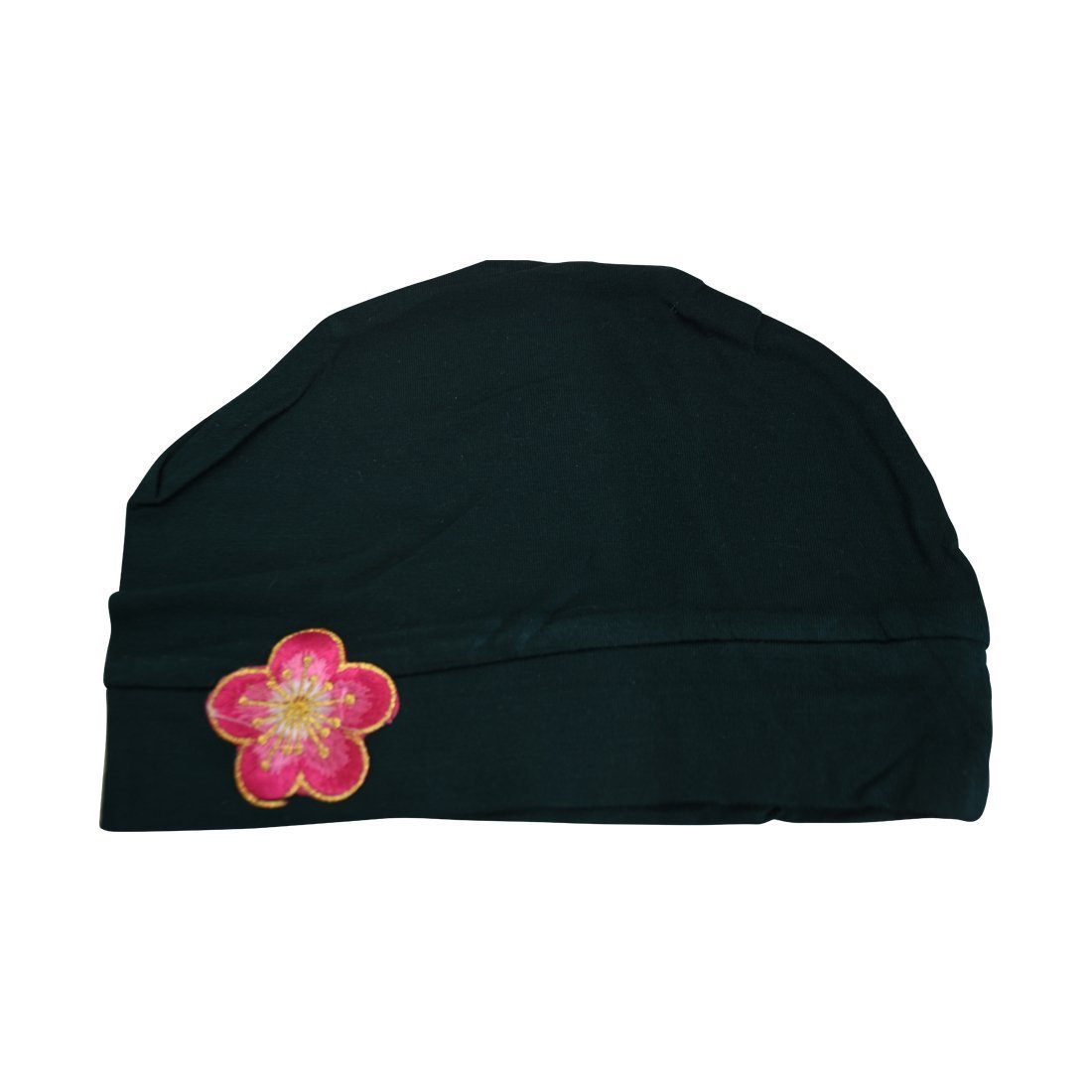 Landana Headscarves Chemo Beanie Sleep Cap with Pink and Gold Flower