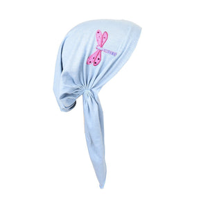 Pretied Head Scarf Sequin Dragonfly Modesty Chemo Cap