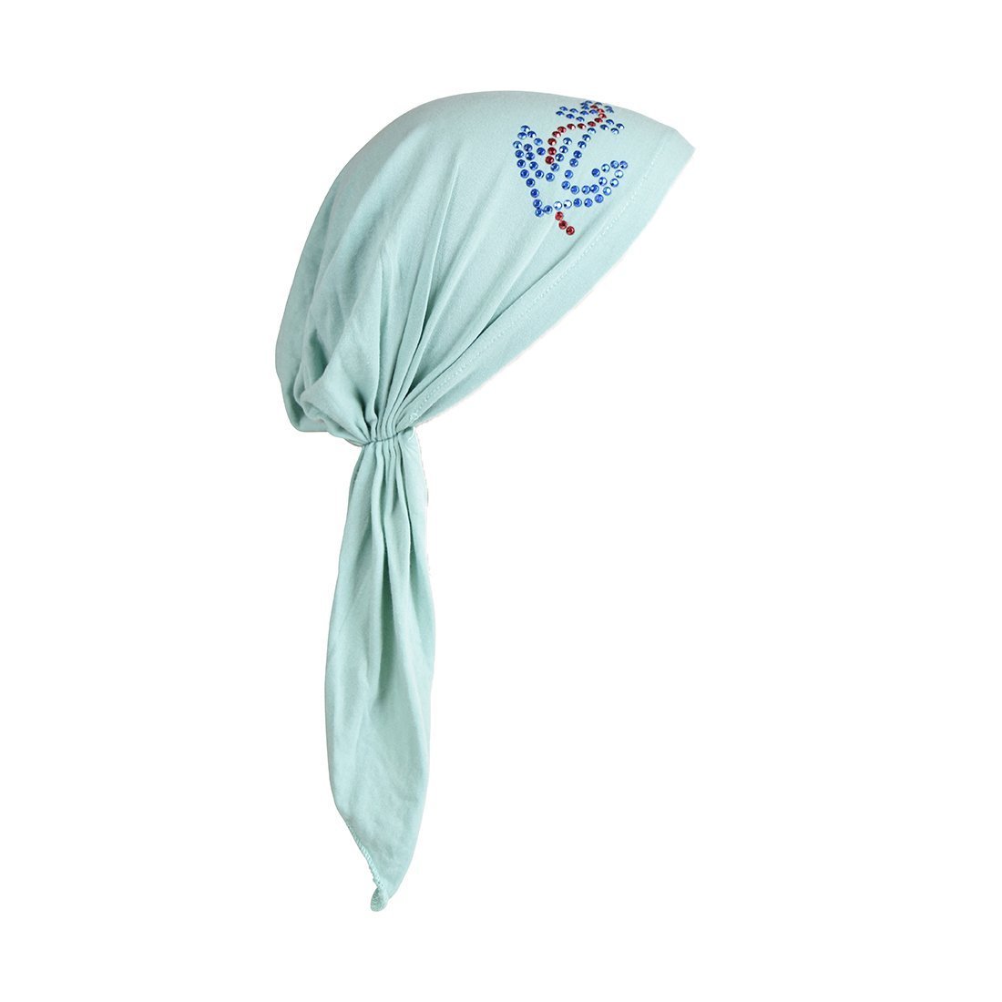 Pretied Head Scarf Modesty Chemo Cap with Large Anchor