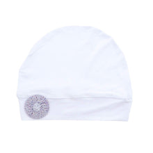 Load image into Gallery viewer, Landana Headscarves Chemo Beanie Sleep Cap Ultra Soft with Lavender Bling