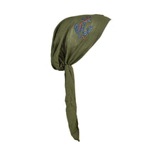 Load image into Gallery viewer, Pretied Head Scarf Modesty Chemo Cap with Large Anchor