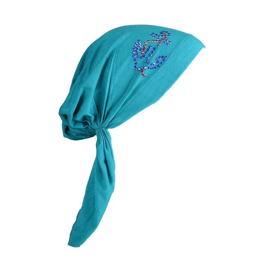 Pretied Head Scarf Modesty Chemo Cap with Large Anchor