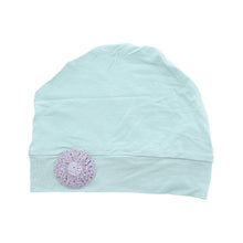 Load image into Gallery viewer, Landana Headscarves Chemo Beanie Sleep Cap Ultra Soft with Lavender Bling