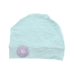 Landana Headscarves Chemo Beanie Sleep Cap Ultra Soft with Lavender Bling