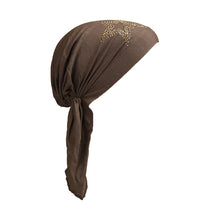 Load image into Gallery viewer, Kids Chemo Cap Pretied Head Scarf with Studded Star