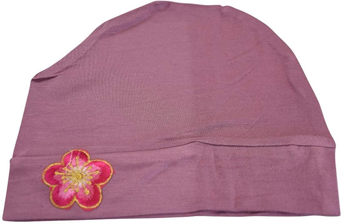 Landana Headscarves Chemo Beanie Sleep Cap with Pink and Gold Flower