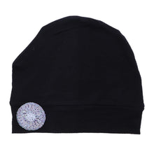 Load image into Gallery viewer, Landana Headscarves Chemo Beanie Sleep Cap Ultra Soft with Lavender Bling