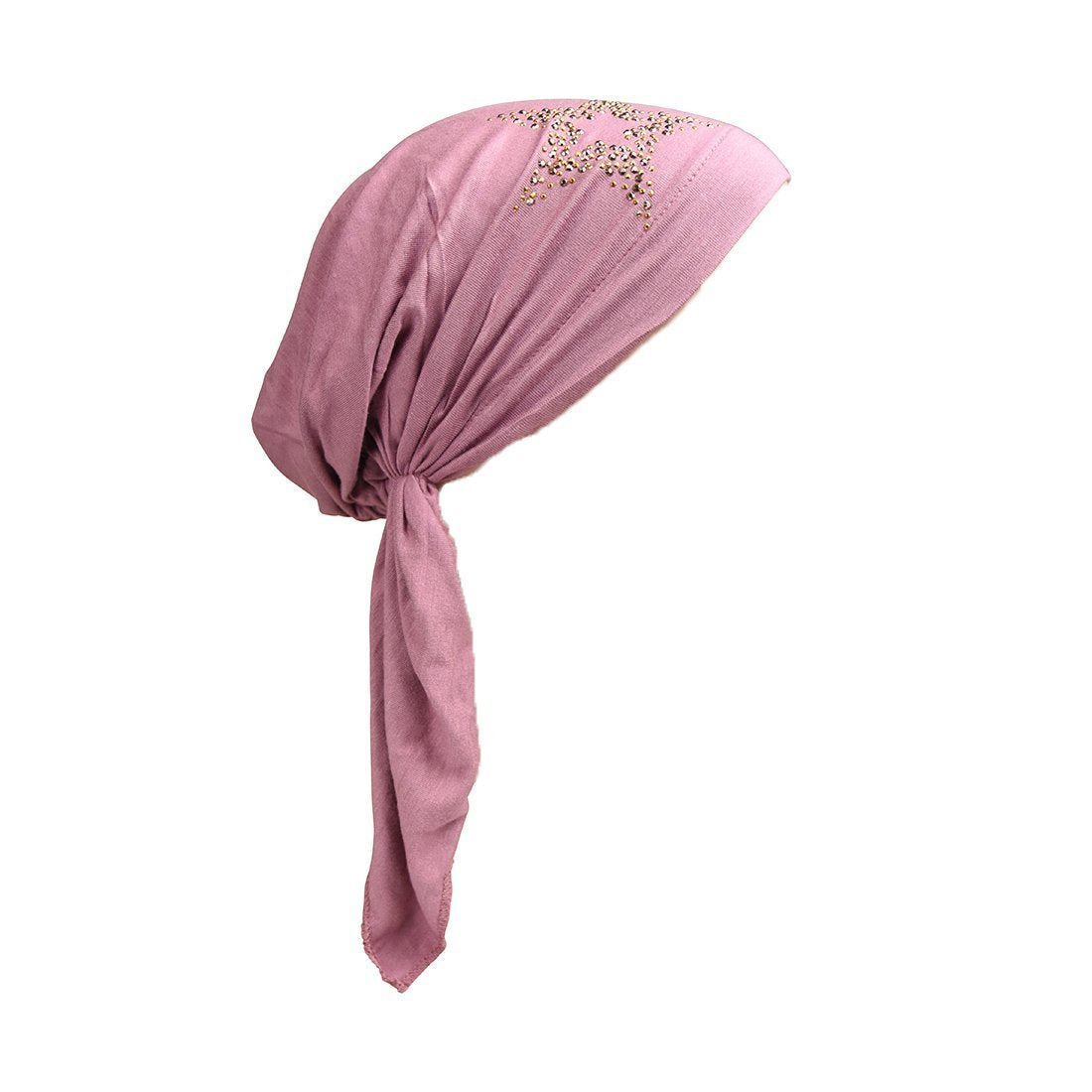 Kids Chemo Cap Pretied Head Scarf with Studded Star