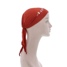 Load image into Gallery viewer, Kite Applique on Child&#39;s Pretied Head Scarf Cancer Cap