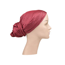 Load image into Gallery viewer, Israeli Tichel with Sparkle Head Scarf Hair Wrap