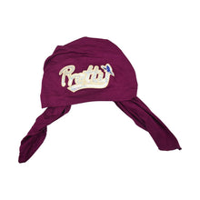 Load image into Gallery viewer, Sequin Pretty Applique on Child&#39;s Pretied Head Scarf Cancer Cap