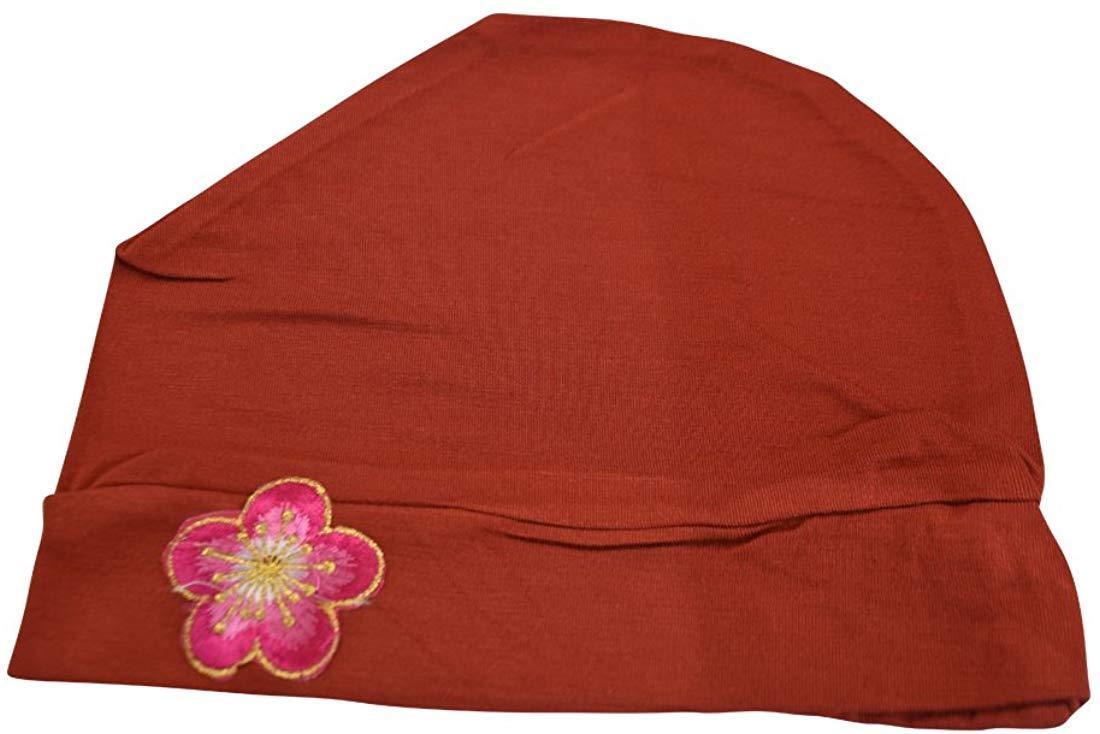 Landana Headscarves Chemo Beanie Sleep Cap with Pink and Gold Flower