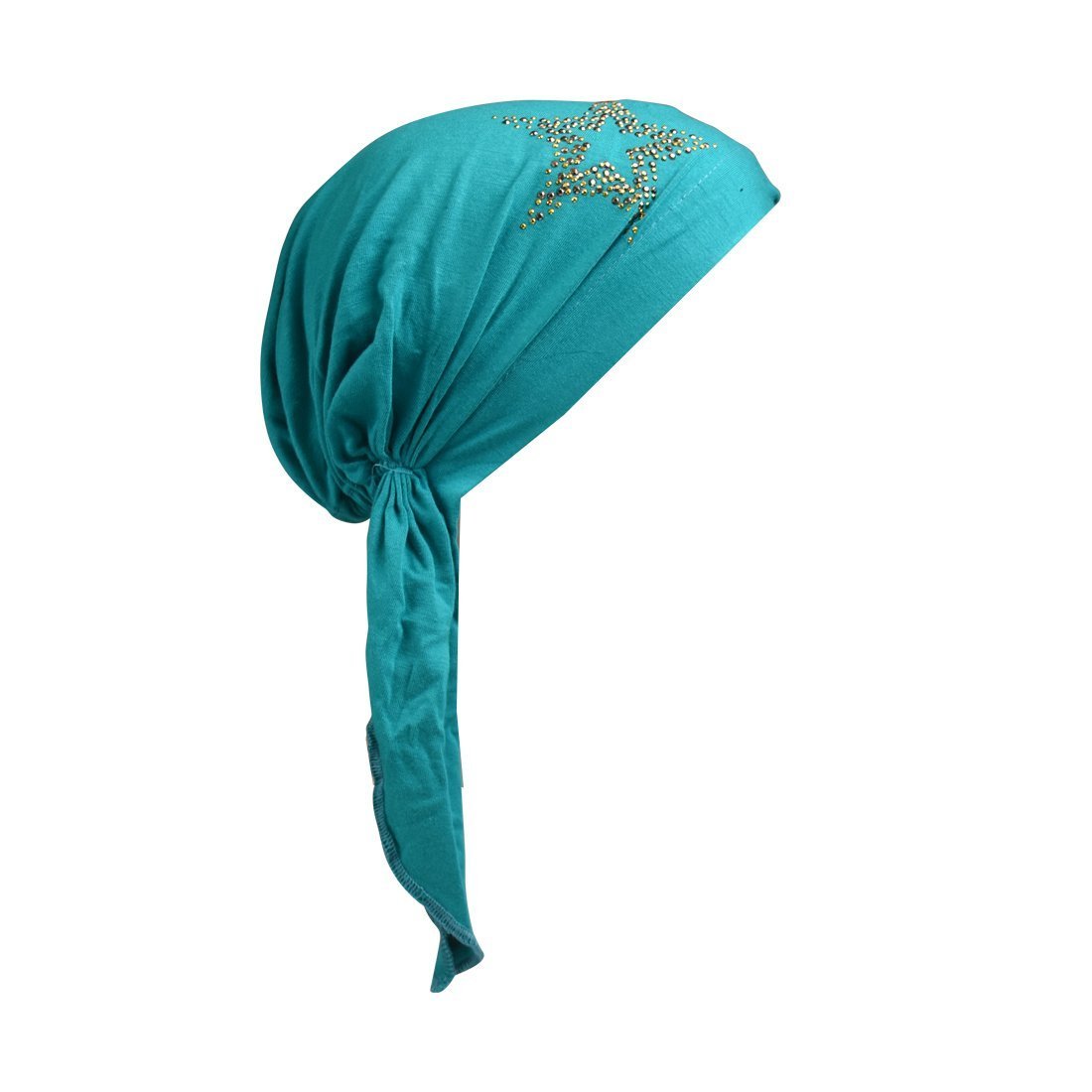 Kids Chemo Cap Pretied Head Scarf with Studded Star