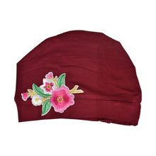 Load image into Gallery viewer, Landana Headscarves Ladies Chemo Cap Soft Sleep Turban Pink Bouquet