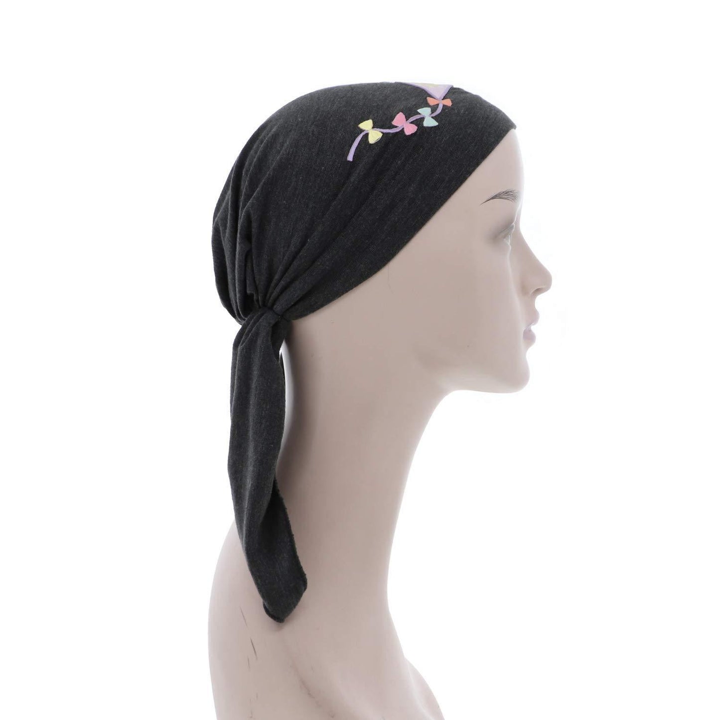 Kite Applique on Child's Pretied Head Scarf Cancer Cap