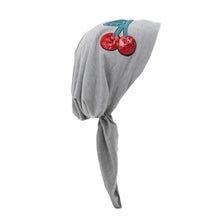 Load image into Gallery viewer, Landana Headscarves Pretied with Large Sequin Cherries