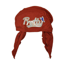 Load image into Gallery viewer, Sequin Pretty Applique on Child&#39;s Pretied Head Scarf Cancer Cap