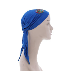 Colorful Sequin HeartChilds Pretied Headscarf