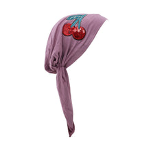 Load image into Gallery viewer, Landana Headscarves Pretied with Large Sequin Cherries