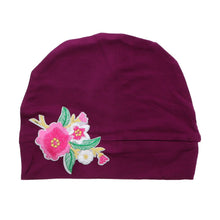 Load image into Gallery viewer, Landana Headscarves Ladies Chemo Cap Soft Sleep Turban Pink Bouquet