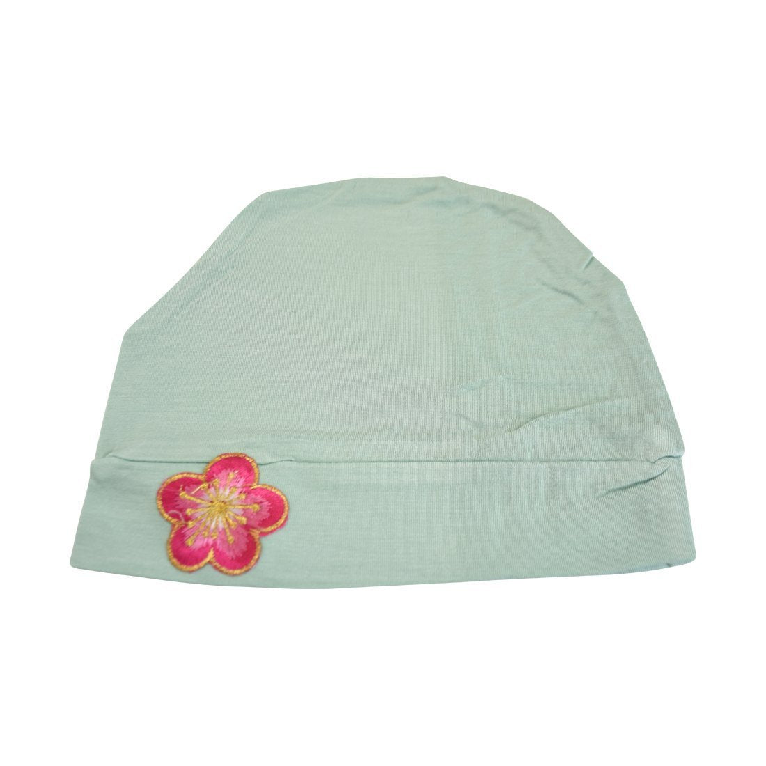 Landana Headscarves Chemo Beanie Sleep Cap with Pink and Gold Flower