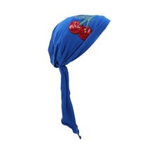 Load image into Gallery viewer, Landana Headscarves Pretied with Large Sequin Cherries