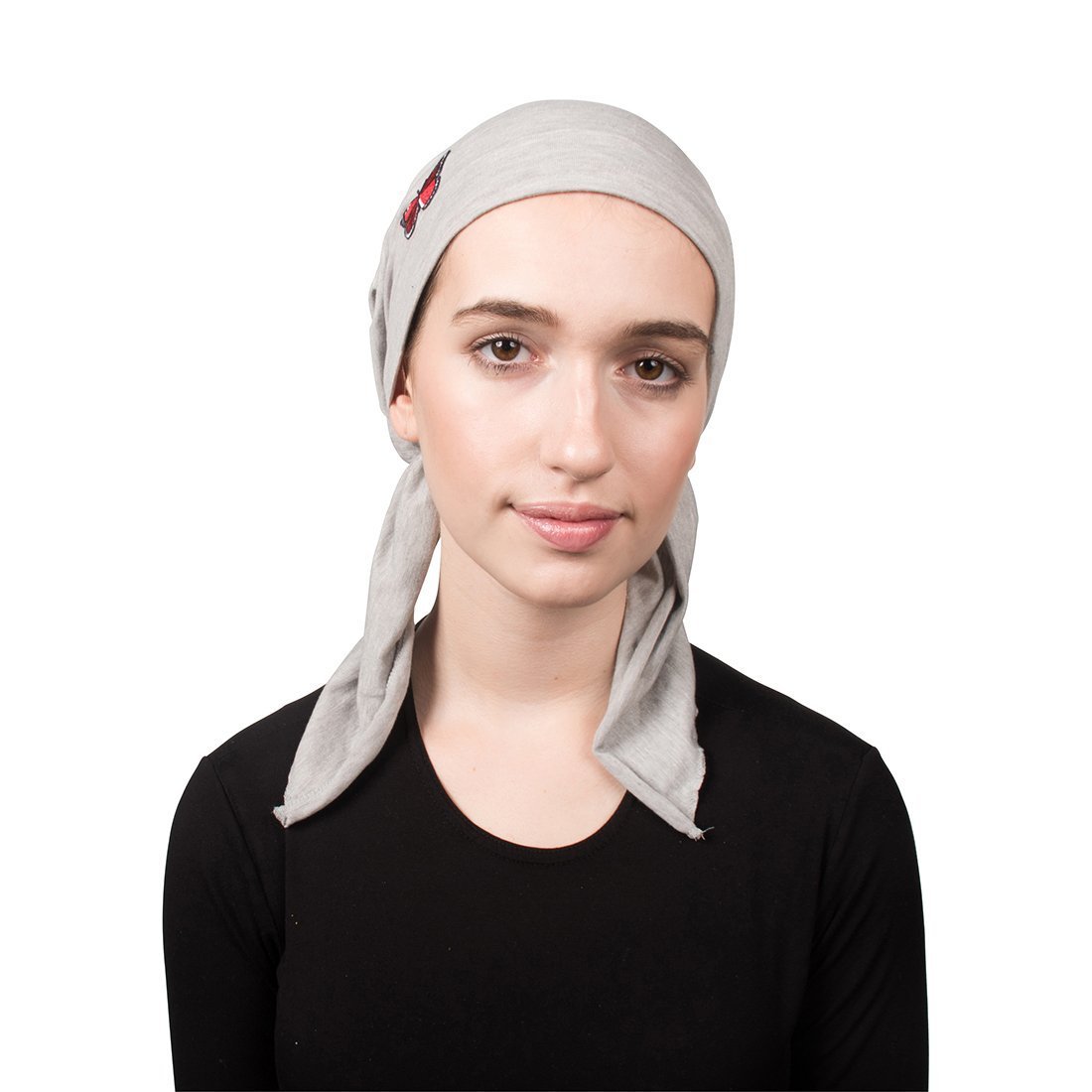 Pre Tied Chemo Head Scarf Bandana Headwear - Red Butterfly