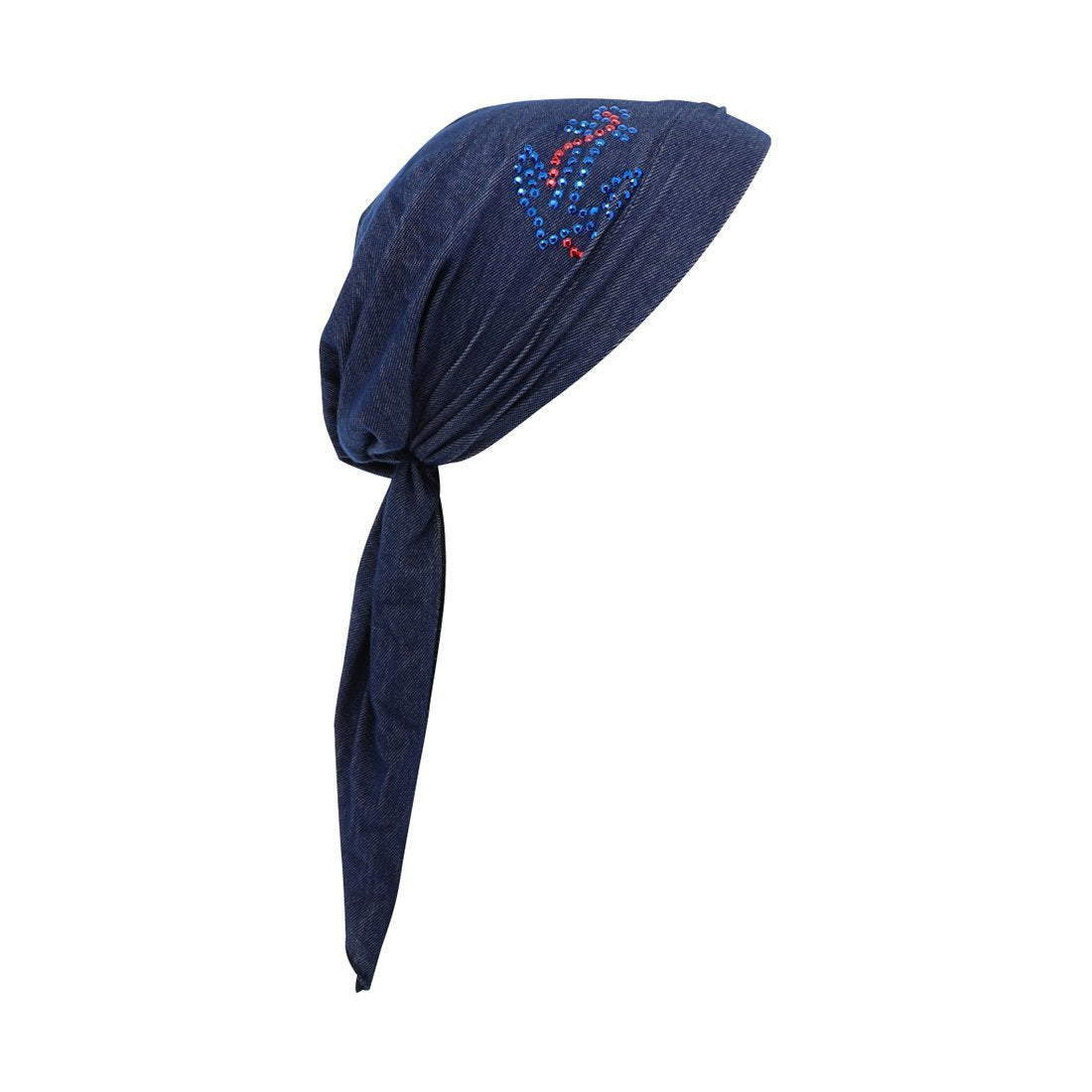 Pretied Head Scarf Modesty Chemo Cap with Large Anchor