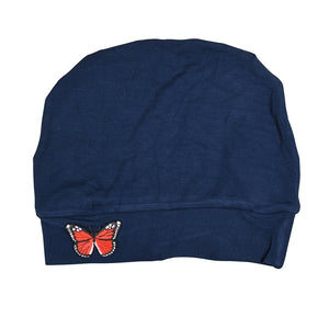 Landana Headscarves Womens Soft Chemo Cap and Sleep Turban with Red Butterfly