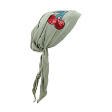 Load image into Gallery viewer, Landana Headscarves Pretied with Large Sequin Cherries