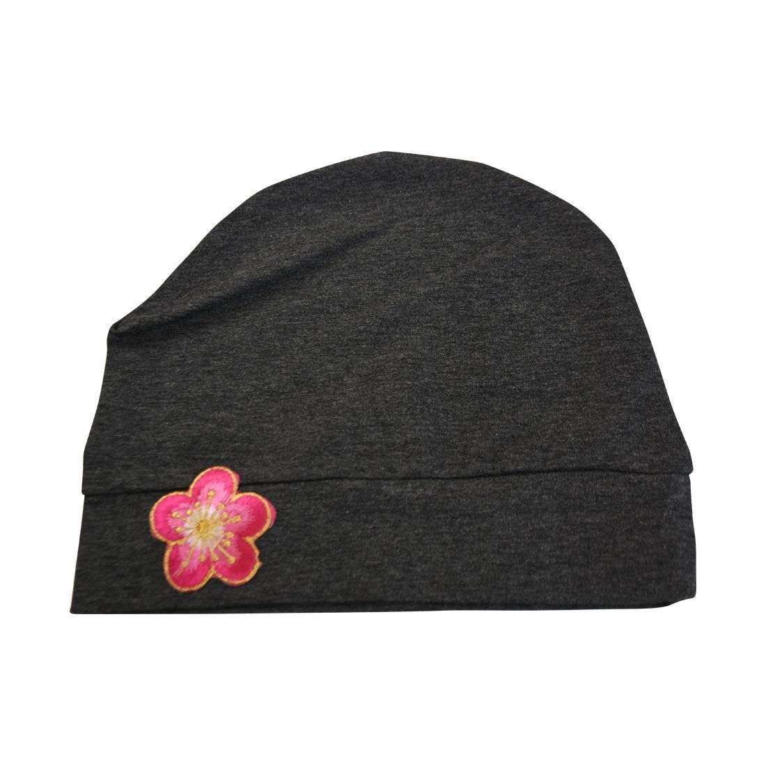 Landana Headscarves Chemo Beanie Sleep Cap with Pink and Gold Flower