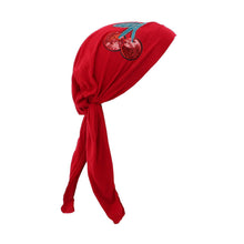 Load image into Gallery viewer, Landana Headscarves Pretied with Large Sequin Cherries