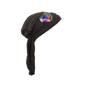 Colorful Sequin HeartChilds Pretied Headscarf