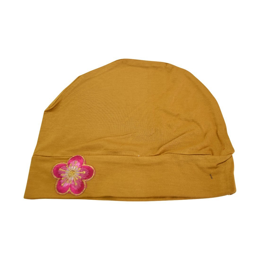 Landana Headscarves Chemo Beanie Sleep Cap with Pink and Gold Flower