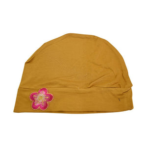 Landana Headscarves Chemo Beanie Sleep Cap with Pink and Gold Flower