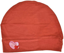 Load image into Gallery viewer, Landana Headscarves Womens Soft Sleep Cap Comfy Cancer Hat with Hearts Applique