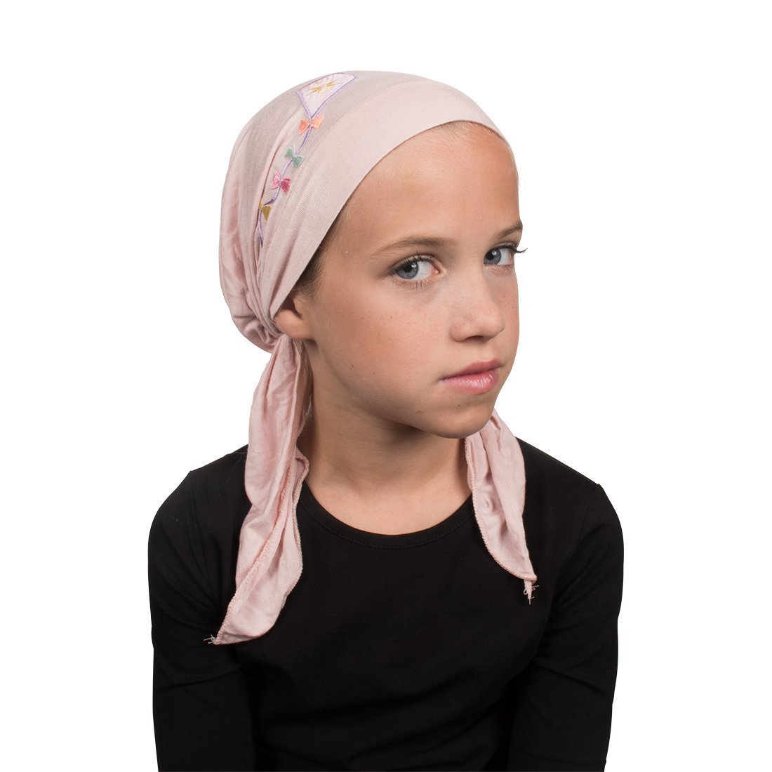 Kite Applique on Child's Pretied Head Scarf Cancer Cap