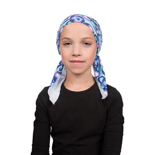 Chemo Cap Pretied for Girls Soft Cotton Cancer Scarf - Made in the USA