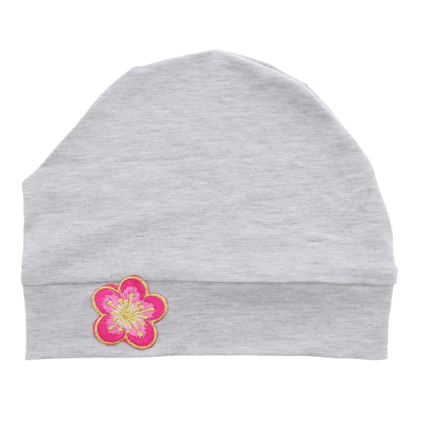 Landana Headscarves Chemo Beanie Sleep Cap with Pink and Gold Flower