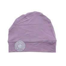 Load image into Gallery viewer, Landana Headscarves Chemo Beanie Sleep Cap Ultra Soft with Lavender Bling