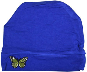 Landana Headscarves Ladies Chemo Hat with Green Butterfly Bling